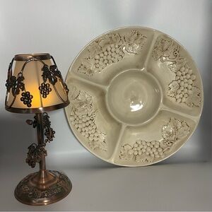 Harry & David 14” Platter Portugal Divided (lamp not included)